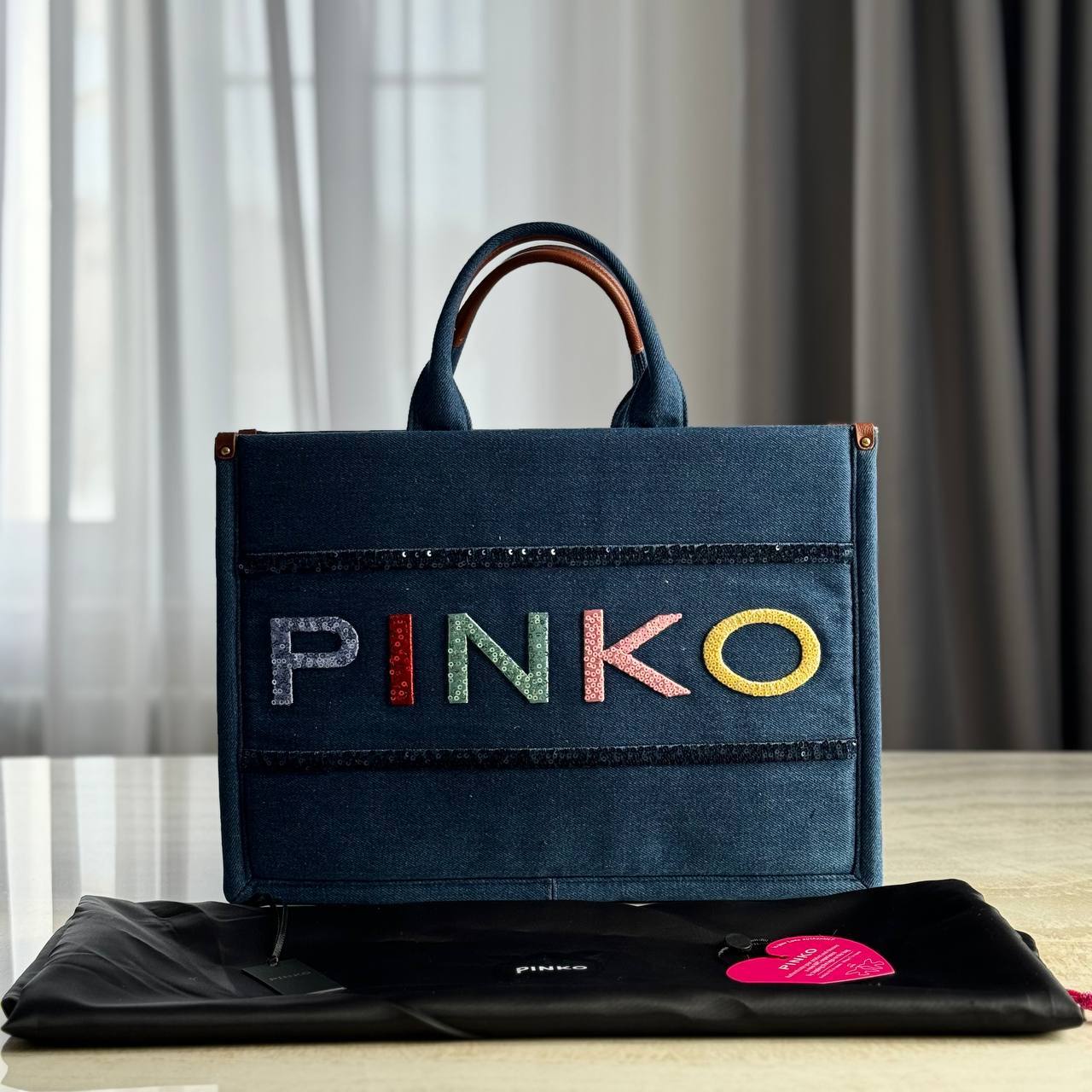 Сумка Pinko Sac shopper blue