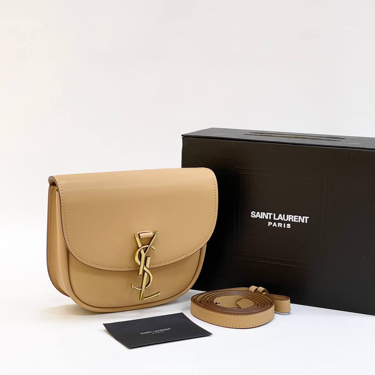 Yves Saint Laurent Kaia Leather Brown