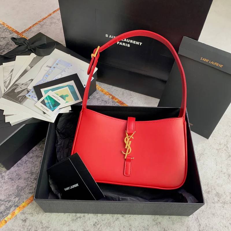 Сумка Saint Laurent hobo red