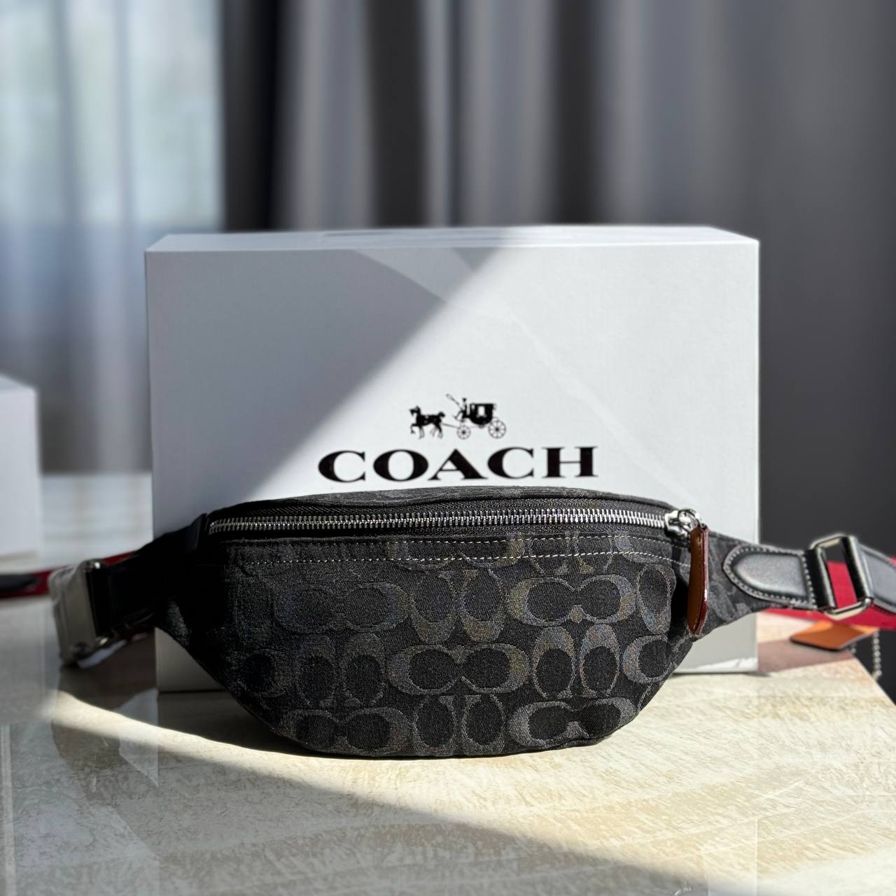 Сумка Coach Charter Signature Denim Belt